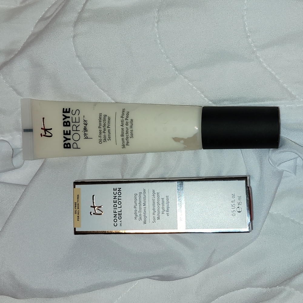 IT Bye Bye Pore Primer and IT Gel Lotion Never Used!!!